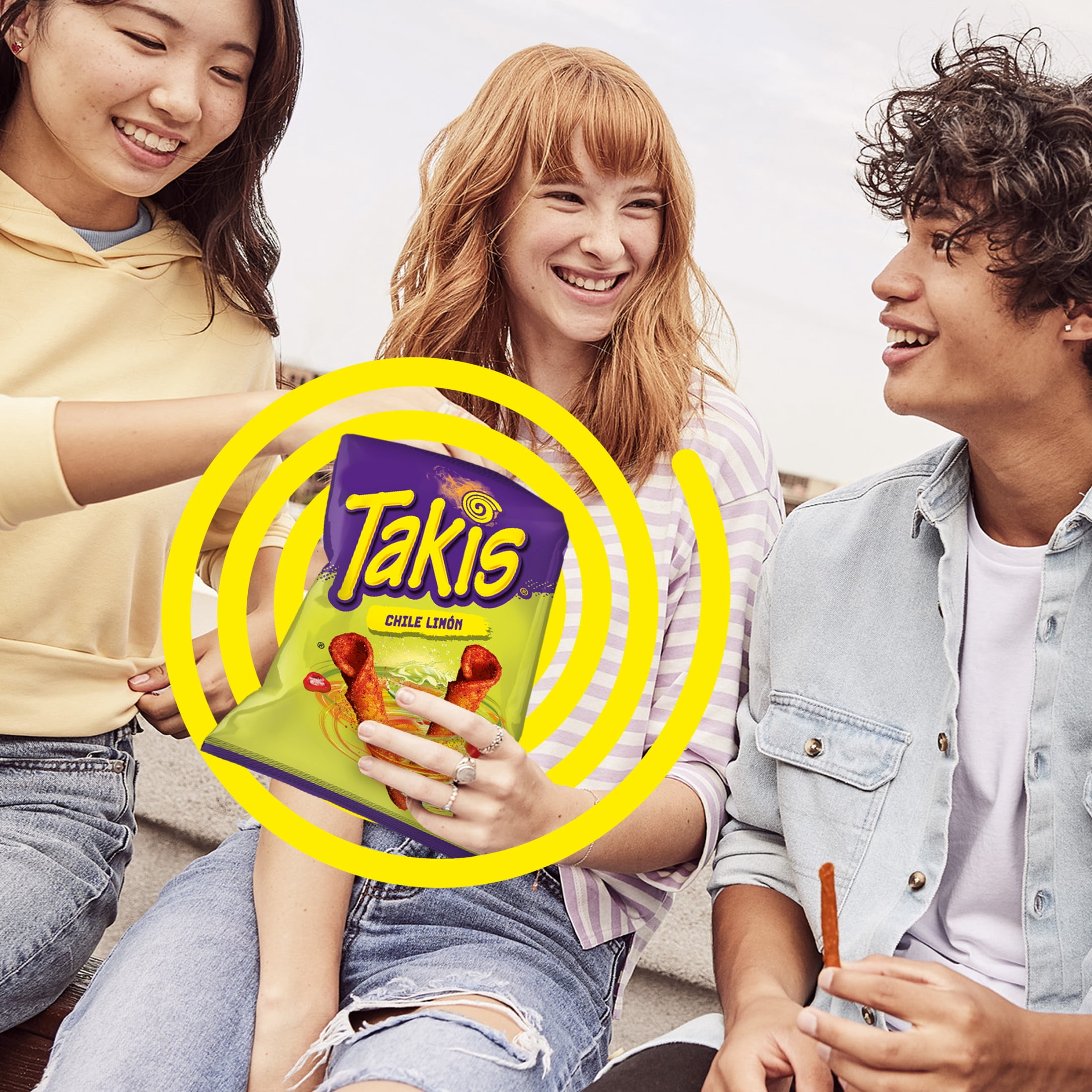 Takis Chile Limon 3.25 oz Snack Size Bag, Chili Lime Rolled