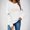 White, variant on FDGIU Women's Halloween Sweatshirt 2025 - Spooky Ghost and Pumpkin Graphic Long Sleeve, Cute Fall Pullover Top, Funny Crewneck Cozy Seasonal Fashion