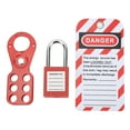thumbnail image 3 of Lockout Tagout Kit, Industrial Equipment Safety Hasp Padlock Tag Keys, Durable Construction, High Security, Premium Material for Maintenance Work, 3 of 7