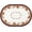 Oval Leaves-2, variant on Oval Fall Tablecloth, Fall Pumpkins Table Cloth and Table Cover for Fall Picnic, Family Gatherings and Thanksgiving Party, Thanksgiving Decorations Pumpkin and Turkey, 54" x 72"