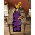 thumbnail image 4 of Halloween Table Runner Modern Castle Witch Forest Moon Purple Tablerunners 13 x 120 Inch, Table Decorations Tabletop Scarf for Summer Gathering Holiday Farmhouse Kitchen Dining Decor, 4 of 6