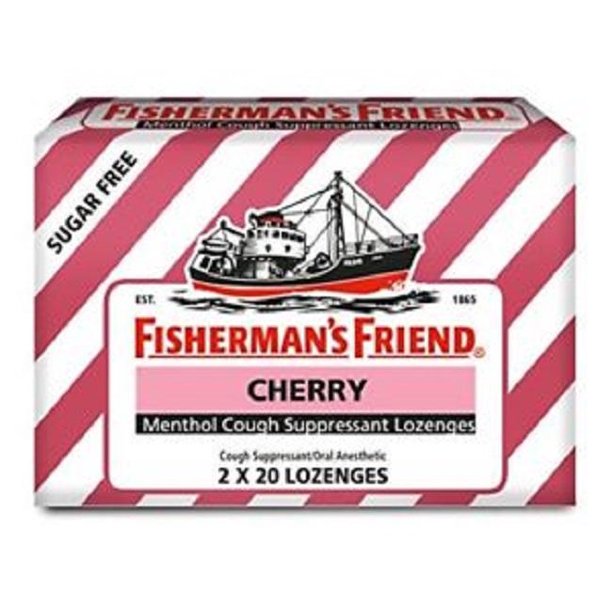 Fisherman's Friend Sugar Free Cherry Menthol Cough Suppressant Lozenges