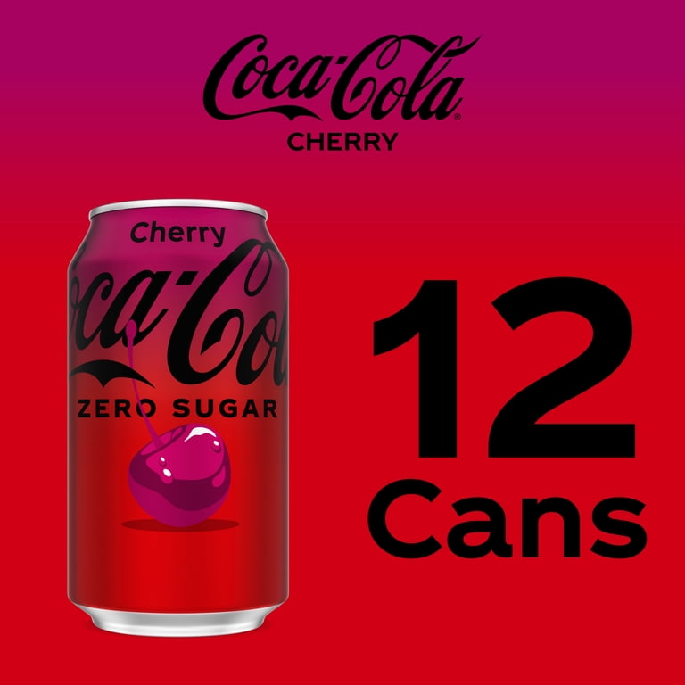 Coca-Cola Zero Sugar Cherry, 12 fl oz Cans, 12 Pack photo 5