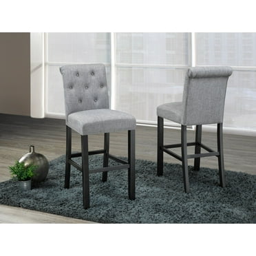 COSMIC HOMES Nouveau Tabouret de BAR 29 Pieds', Tabouret de Cuisine, Ensemble de 2 - Gris Pâle