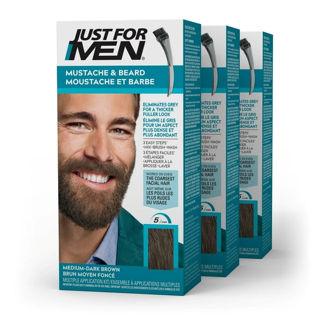 Just For Men Moustache Et Barbe Brun Moyen Foncé