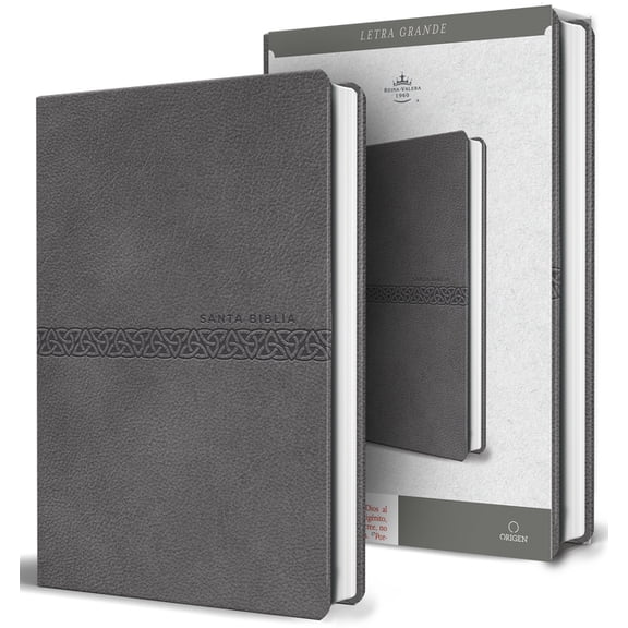 Biblia Rvr 1960 Letra Grande TamaÃ±o Manual, SÃ­mil Piel Gris, EdiciÃ³n EconÃ³mica / Rvr 1960 Bible, Large Print Manual Size, (Paperback)