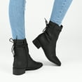 thumbnail image 4 of Journee Collection Womens Vannder Tru Comfort Foam Inside Zip Stacked Heel Booties, 4 of 6