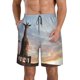 thumbnail image 1 of Balery Elephant Giraffe Traje de Baño Estilo Hawaiano para Hombre, Shorts de Secado Rápido con Bolsillos-3X-Large, 1 of 6