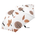thumbnail image 4 of Trees Leaf Compact Sun Umbrella Windproof Travel Umbrellas for Rain Strong Portable UV Protection, 4 of 8