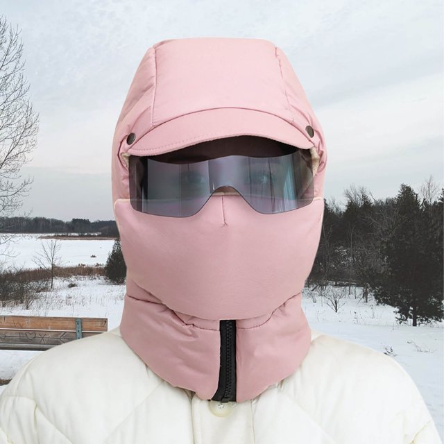 ddioayh Clearance Windproof Coverage Outdoor Riding Mask With Glasses Face Mask Winter Windproof Hat