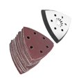 thumbnail image 3 of 61pcs 90mm 6 Holes Triangle Sanding Pad Sand Paper Oscillating Polish Multi Tools, 3 of 4