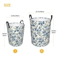 thumbnail image 3 of Cauagu Vintage Blue Floral for Laundry Basket,Collapsible Organizer Basket for Storage Bin Toy Bins Gift Baskets Bedroom Clothes Children Nursery Hamper -Medium, 3 of 7