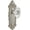 Satin Nickel, variant on Grandeur 800520 Grande Victorian Solid Brass Rose Single Dummy Door Knob - Brass