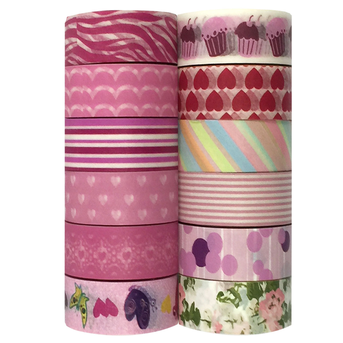 Wrapables® WPSET15 Washi Masking Tape Collection (Set of 12)