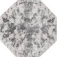 thumbnail image 1 of Unique Loom Metro Cement Stone Area Rug 5' x 5' Octagon Light Gray/Ivory, 1 of 1
