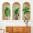 thumbnail image 4 of Macetas para Plantas Conjunto de Tres Vegetales Tropicales Verdes Maceta de Flores Pegatinas de Pared Decoración Pasillo Pegatina Autoadhesiva Decoraciones de Pared para Dormitorio, 4 of 6