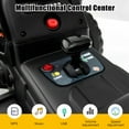 thumbnail image 3 of Costway 12V Kids Ride On Tractor with Trailer Ground Loader w/ RC & Lights Dark Black, 3 of 10