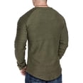 thumbnail image 4 of Camiseta ajustada de manga larga para hombre, camisa informal masculina con cuello redondo transpirable a la moda, 4 of 8
