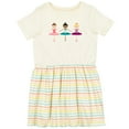 thumbnail image 3 of Inktastic Little Ballerina Trio Girls Toddler Dress, 3 of 5