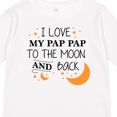 thumbnail image 4 of Inktastic I Love My Pap Pap to the Moon and Back Boys or Girls Long Sleeve Toddler T-Shirt, 4 of 5