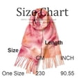 thumbnail image 3 of Lumtrix Women’s Tie-Dye Scarf Soft Fall Winter Wrap Long Lightweight Shawl with Tassel Fashion Scarves E One Size, 3 of 5