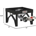 thumbnail image 2 of GasOne Propane Single Gas Burner 200,000BTU Heavy Duty - 0-20 PSI Adjustable Regulator and Hose Camp, 2 of 9