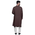 thumbnail image 2 of Atasi Solid Mens Kurta Cowl Drape Rayon Slub Festive Clothing Wear, 2 of 7