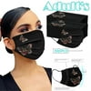 YZHM Adult Disposable Face Masks Women Mask Disposable Face Mask Industrial 3Ply Ear Loop 100PC