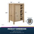 thumbnail image 4 of Wimberly Bar Cabinet, Natural with Rattan, 4 of 8