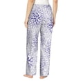 thumbnail image 6 of Pajama Pants Women, Lilac Flowers Abstract Sweatpants Soft Sleep Lounge Pants, Casual PJ Bottoms Pants with Pockets, 6 of 7