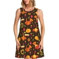 thumbnail image 1 of Bixox Robe Sans Manches Imprimée Dinde de l'Action de Grâce pour Femmes avec Poches, Robe Décontractée Longueur Genou pour l'Été-3TG, 1 of 7