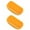 Orange, variant on 2PCS Pet Bathing Massage Brush, 4.7 inch Solid Color Soft Silicone Grooming Scrubber, Gentle Lathering Cleaner for Dog Cat Shower Washing Care