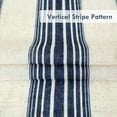 thumbnail image 4 of DriftAway Farmhouse Vertical Striped Linen Blend Textured Light Filtering Semi Sheer Curtains for Living Room Bedroom 102 Inches Long Drapes 2 Panels Broad Striped Linen Dark Blue, 4 of 8