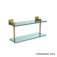thumbnail image 4 of Montero Collection 16 Inch Two Tiered Glass Shelf, 4 of 5