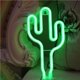 thumbnail image 3 of Forma De Cactus Luz De Neón Led Verde Letrero De Neón Luz De Pared Decoración Ambiente Luces De Neón Usb Y Batería Lámpara De Noche Led Iluminada Para El Hogar Habitación De Los Niños Bar Fiesta Boda Monstrate HA021992-00, 3 of 7