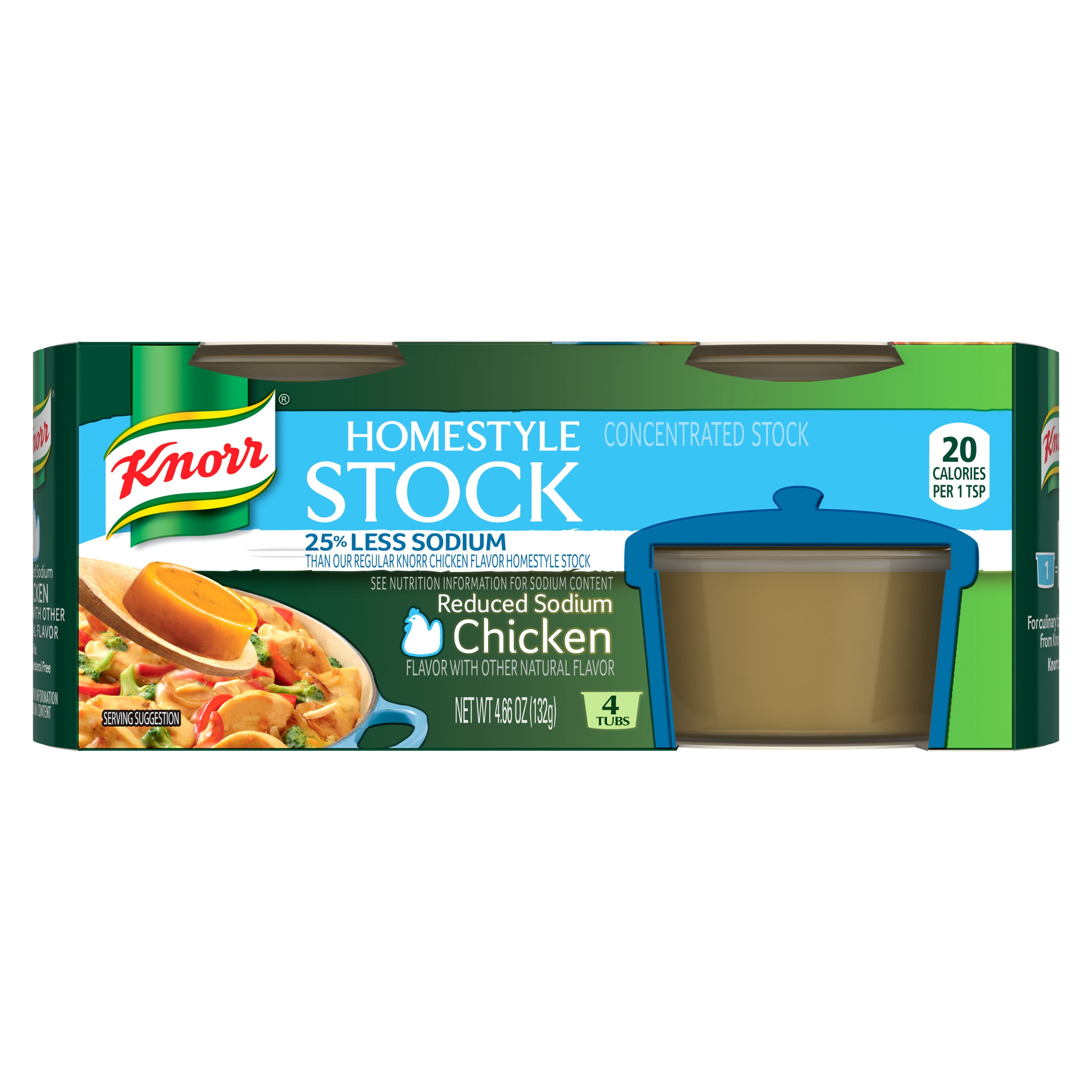 Knorr Chicken Reduced Sodium Homestyle Stock 4.66 oz BrickSeek
