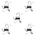 thumbnail image 1 of Decodeary Kit de Dispositifs de Vérification de Téléphone Appareil Photo Étanche 3 en 1 Ensemble d'Outils d'Inspectorat Accessoires Raccord d'Inspection 5.5mm * 2M 5Ensemble, 1 of 6