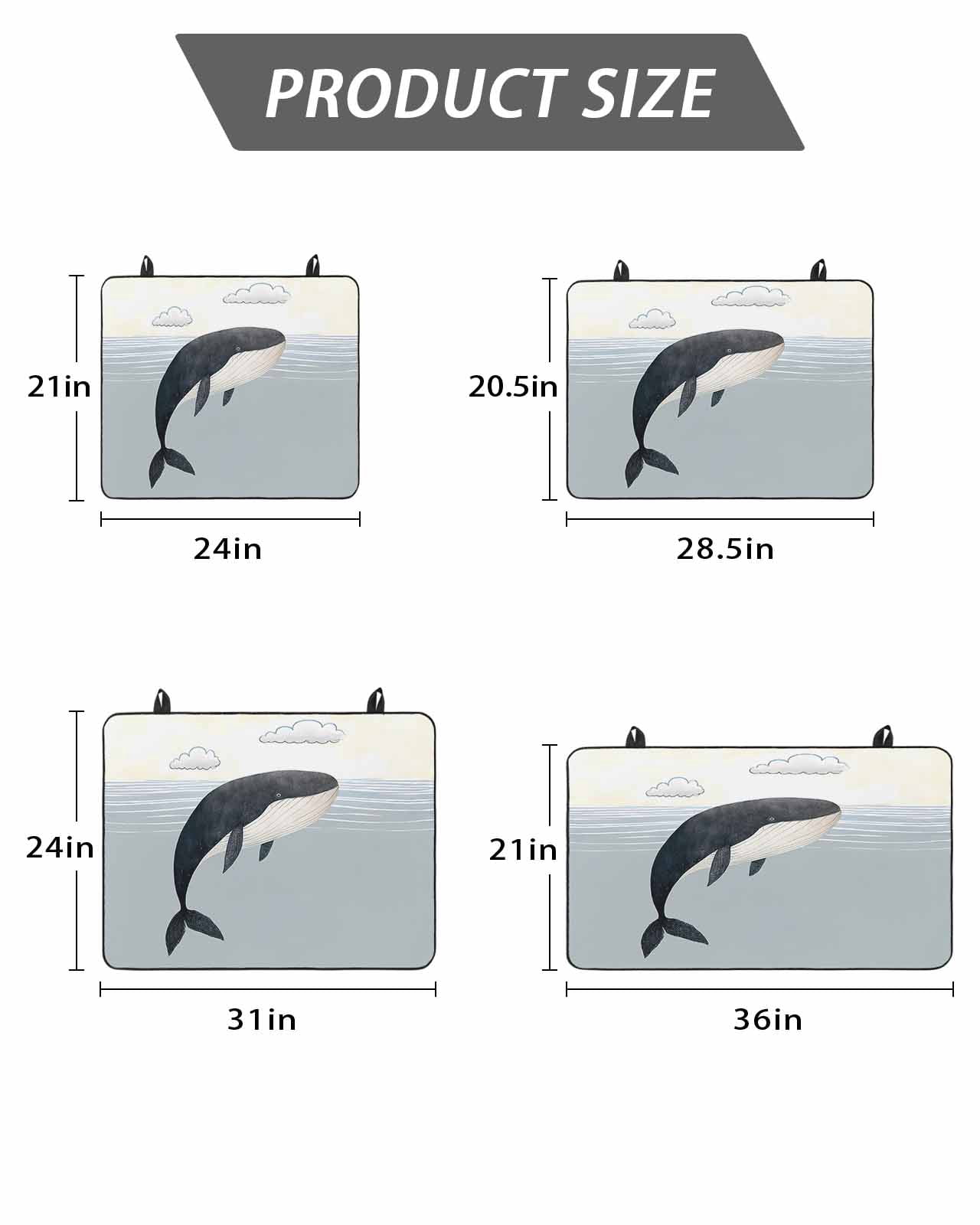 Stove Top Covers for Electric Stove, Whale Glass Stovetop Cover Protector, Ocean Coastal Fish Aqua Beach Orange Sky Induction Cooktop Protector Oven Mat for Kitchen Countertop 24"x21"