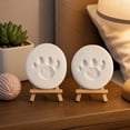 thumbnail image 4 of Pet Paw Print Kit,DIY Clay Paw Print Keepsake Kit for Dogs & Cats,Pet Memorial Craft Gift,Non-Toxic Air Dry Clay Kit to Capture Your Pet’s Paw Impression,White, 4 of 6