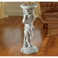 thumbnail image 2 of Design Toscano Sous la Vigne Sculptural Cherub Pedestal: Stone Finish, 2 of 4