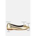 thumbnail image 6 of Ipara Bow Detail Metallic Ballerinas, 6 of 10