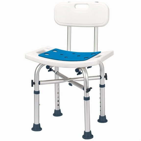 BN-LINK Shower Chair, 6 Height Adjustable Bath Chair, Anti-Slip Shower Bench Bathtub Stool for Elderly, Senior, Handicap & Disabled