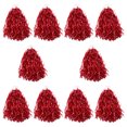 thumbnail image 1 of 10 Uds. Pompones de porristas con agarre para baile deportivo, pompones de animadora para festivales, accesorios de actuación, espíritu de equipo, 1 of 5