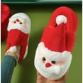 thumbnail image 2 of Unisex Santa - Claus Themed Cartoon Home Slippers - Cozy Indoor Slippers with Closed - Toe Design, 2 of 8
