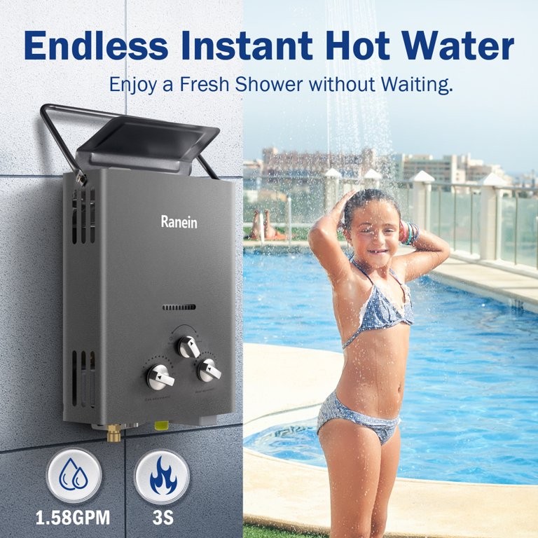 Ranein 14kW Tankless Water Heater,2-3 Point of Use, on Demand Hot Water  Heater
