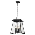 thumbnail image 5 of 4 Light Outdoor Chain Mount Hanging Lantern In Craftsman Style-19.5 Inches Tall And 12.5 Inches Wide Z-Lite 521Chb-Bk, 5 of 7