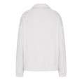 thumbnail image 4 of Blusa de mujer con cremallera y solapa con estampado de Halloween Pompotops  FGAJ21095, 4 of 7
