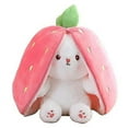 thumbnail image 1 of Reversible Carrot Bunny Pillow Plush Toy, 1 of 1