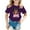 Purple, variant on Girls T Shirts Size 14-16 Regular Fit Tractor Printing Crewneck Breathable Short Sleeve T Shirts Kids Summer Tops Tees