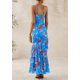 thumbnail image 2 of Vestido PRETTYGARDEN 2025 Verano Floral Maxi Sundress S, 2 of 7